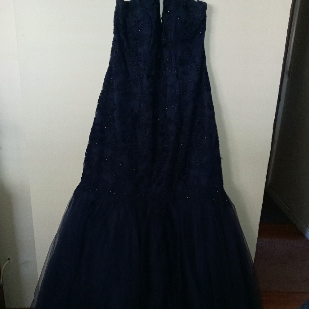 Navy prom dress